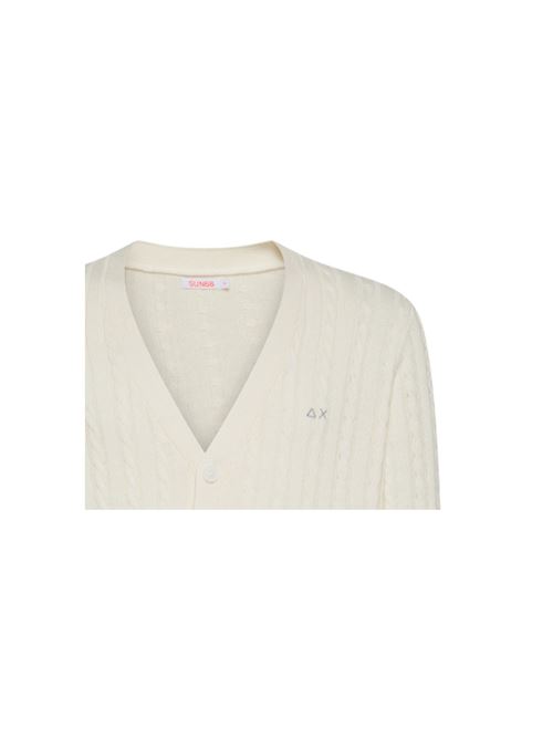 CARDIGAN IN LANA E CASHMERE A TRECCE SUN 68 SUN 68 | K4415731